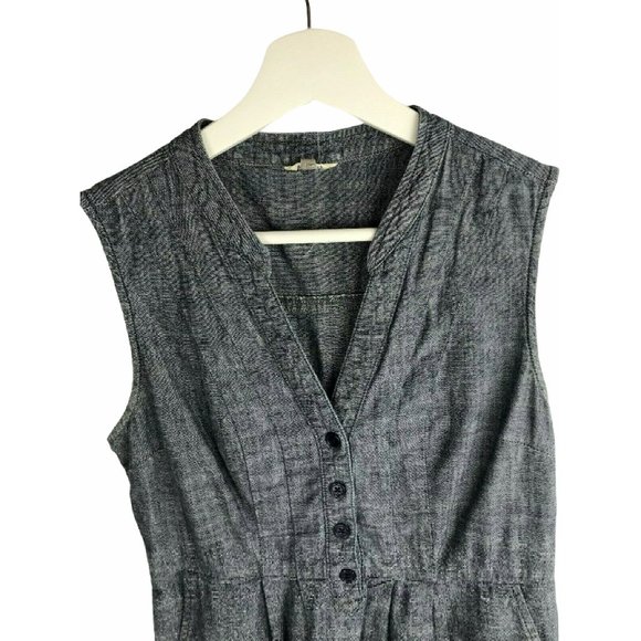 FOSSIL Denim Jean Dress Button Up Dress XS - Picture 2 of 4